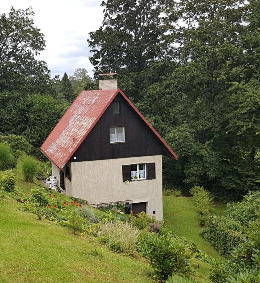 Chata U Koupaliste Chřibská Dış mekan fotoğraf